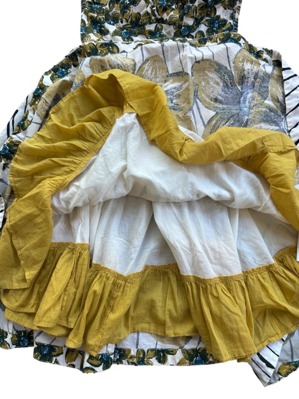 Anthropologie Girls From Savoy Floral Halter Dress Size 14P Petite Vintage Retro - Picture 11 of 16